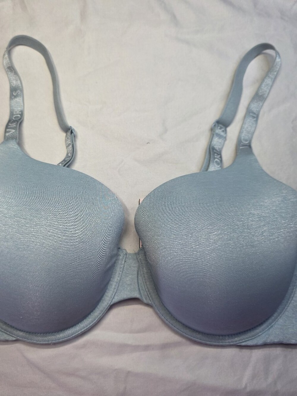 Victoria's Secret Light Blue T-Shirt Bra Size 38D
